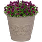 Sunnydaze Arabella 19.5'' Plastic Planter Pot for Plants, Beige - color: Beige, size: 19.5 in