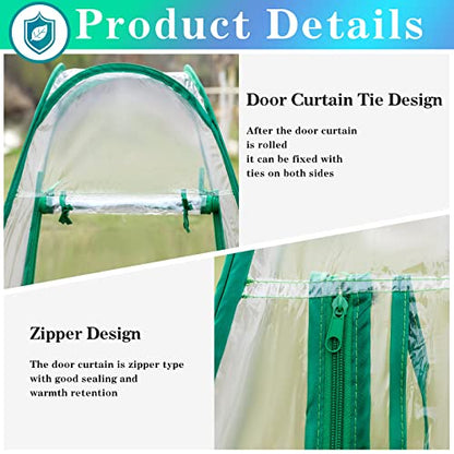 Pop Up Greenhouse Cover, PVC Mini Portable Greenhouse, 4 Nails, 27"x27"x30"