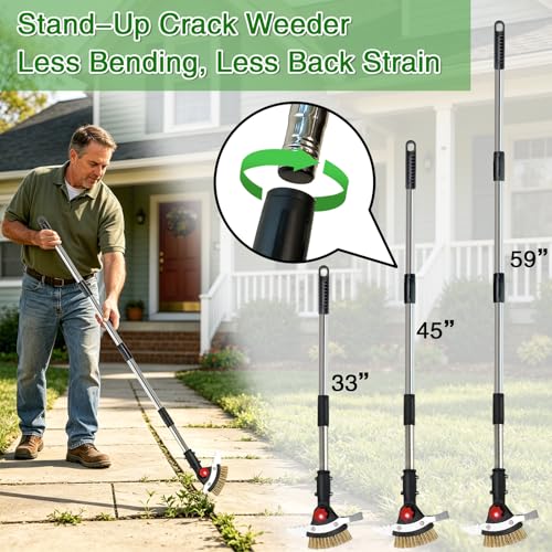 3 in 1 Crack Weeder Tool Long Handle