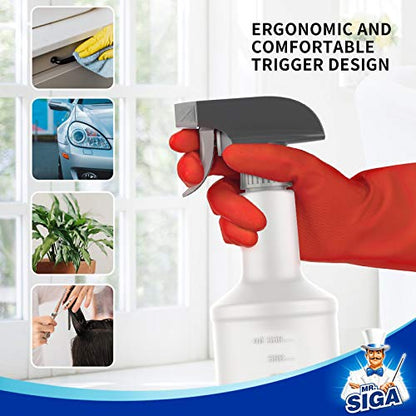 MR.SIGA 24 oz Empty Plastic Spray Bottles for Cleaning Solutions, 3 Pack - size: 710ml, 3 Pack