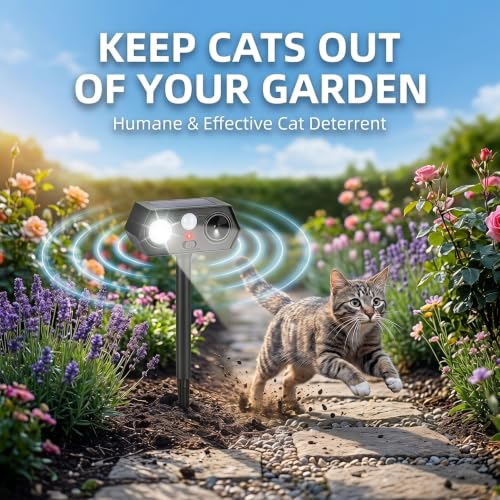 2026 Solar Ultrasonic Racoon Fortress Pro, Deer Cat Repellent