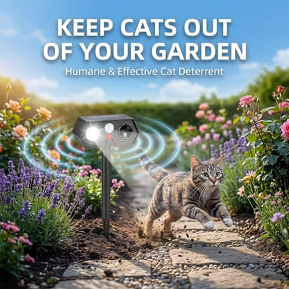 2026 Solar Ultrasonic Racoon Fortress Pro, Deer Cat Repellent