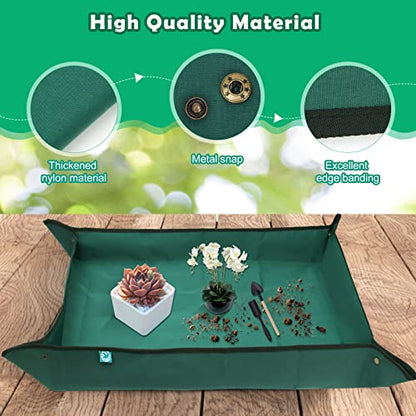 Plant Repotting Mat 43.3" x 29.5", Garden Potting Mat for Indoor