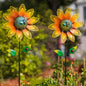2 Pack Sunflower Wind Spinner, Sunflowers Pinwheels for Yard and Garden - color: Sunflowers
