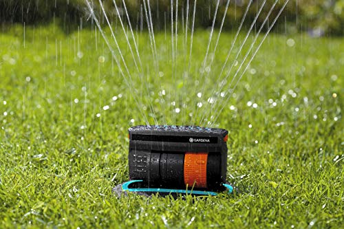 Gardena OS 140 pop-up Rectangular Sprinkler: Sprinkler System for Square and Rectangular Areas up to 140 m² in Size, Fitted Flush to The Ground (8223-20)