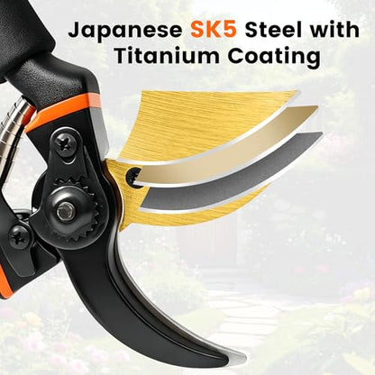8.5 Inch Pruning Shears, Bypass Pruners