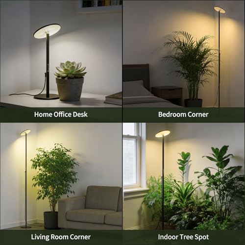 60W Tall Grow Light, 85” Full Spectrum Standing Plant Light