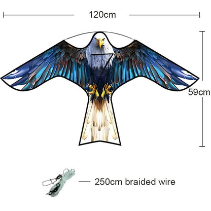 HENGDA KITE Bird Scarer Hawk Flying Kite Without Pole for Farm Protector