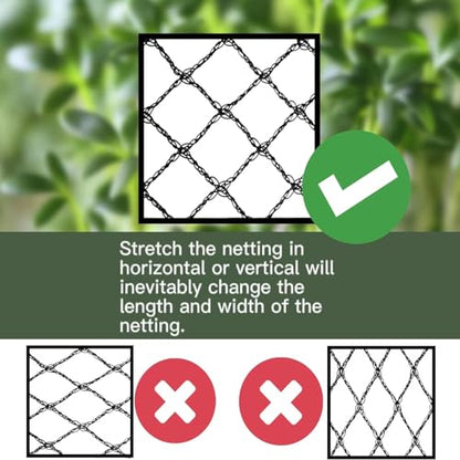 Bird Netting 20x30 Ft, 1/2 in Mesh Heavy Duty Garden Netting - size: 20×30 FT