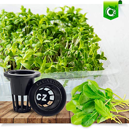 100 Pack - 1 inch Net Pots Cz All Star Round Heavy Duty Net Cups Wide Lip Design - Hydroponics Slotted Mesh
