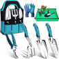 Kynup Garden Tool Set, Heavy Duty Aluminum Gardening Tools with Storage Bag