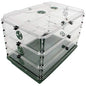 EarlyGrow 95457 24" x 15" x 16.75" Domed Propagator, Green, 3 Side Extenders and Locking Clip Set - size: 3 Side Extenders and Locking Clip Set