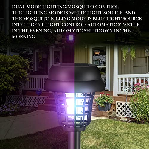 Qualirey 4 Bug Zapper, Plastic,Retro Black Exterior,Purple, White Light - color: Retro Black Exterior,Purple, White Light