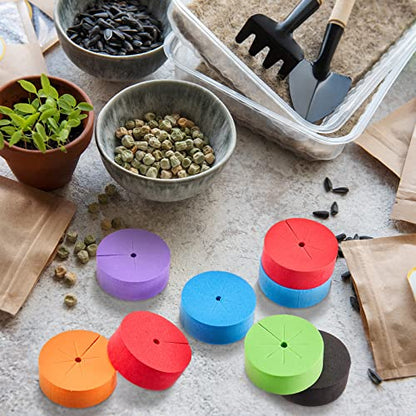 240 Pcs 2 Inch Clone Collars Neoprene Inserts Hydroponic Cloner, Multicolor - color: Multicolor