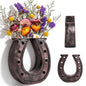 Qinyoung 1Pcs Horseshoe Hanging Wall Planters for Plants, Dry Flower Vase - style: Dry Flower Vase