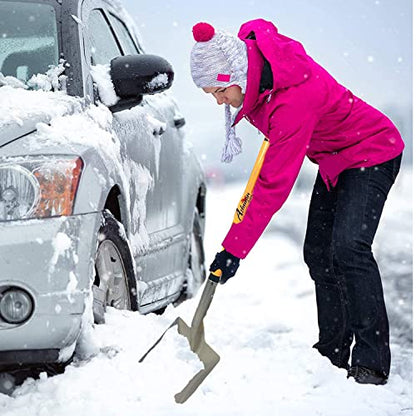 Ashman Snow Shovel with Large Scoop and Heavy Duty Handle (1 Pack) - size: 1 Pack, style: Snow Shovel