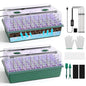 BlumWay 120-Cell Self-Watering Seed Starter Tray with Grow Light, Green - color: Green