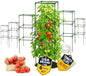 6 Pack 41" Square Tomato Cages for Garden - Large Tomato Trellis Stakes - size: 6 Pack, 41 Inches