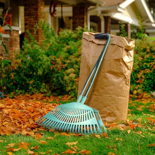 2wayz | Garden Leaf Grabber - Leaf Picker Removal Tools - Garden Leaf Scoops - Leaves Collector with Curved Claws - Strong Steel Handles - Lawn Rake Tool - 35'' x 20'' (Green)