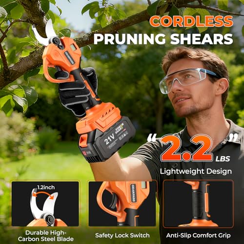 4-in-1 Cordless Brushless Mini Chainsaw for Tree Trimming, 8 inch