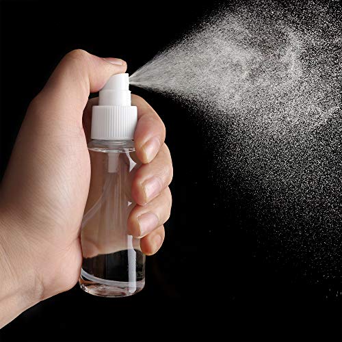 2 Pack Small Spray Bottles 1oz Clear Plastic Empty Refillable Mini Spritzer - color: 2 Pack, size: 1 Ounce