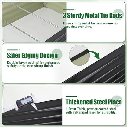 6x3x2ft Raised Garden Bed, Deep Root Planter Box, Black,1 Pack - size: 6x3x2FT-Black