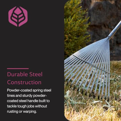 Yard Butler World's Greatest Leaf Rake, Durable Steel Design ILT-20 - size: 18" Leaf Rake