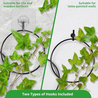 24 Pcs Chain Trellis for Climbing Plants, Metal Plant Trellis - color: 24 Pcs - Circle - 120 Inch Long