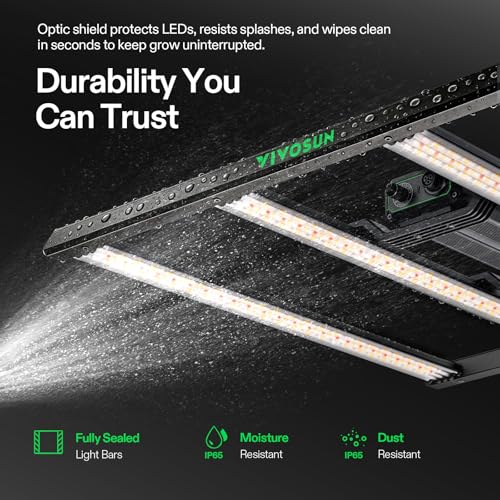 VIVOSUN LumaLight 320W LED Grow Light, Full Spectrum Indoor Plant Light - size: 3.1x3.1