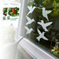 UV Reflective Window Bird Stickers, 12 Pcs Hummingbird Anti Collision Decals on 2 Sheets for Glass Doors and Windows - color: Reflective-12 Pcs