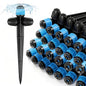 RedChili 20 Pieces Drip Emitters for 1/4" Drip Irrigation Tubing, Adjustable 360 Degree Vortex Drip Emitters with Stake 360° Full Circle Umbrella Shape Pattern Garden Two Way Irrigation Micro Drippers - size: 25P VortexEmitter(Two Way)