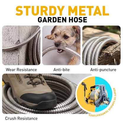 100ft Metal Garden Hose