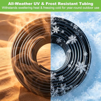 Thiswing 200FT 1/4 inch Drip Irrigation Tubing, 7mm OD x 4mm ID Drip Line