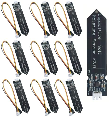 10Pcs 3.3V Capacitive Soil Moisture Sensor Module