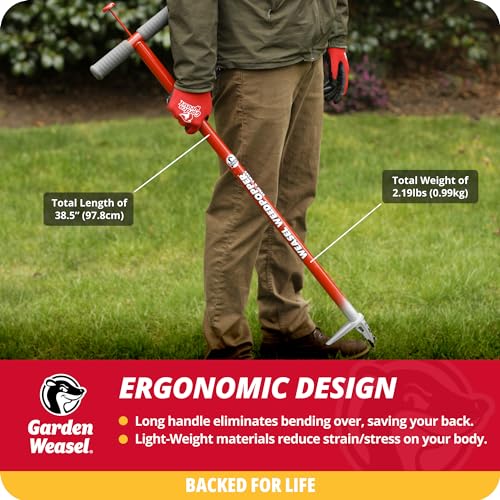 Garden Weasel WeedPopper Stand Up Weed Puller Tool for Dandelion Crabgrass