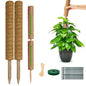 Monstera Plant Support Moss Pole, 2 Pack 16 Inch Stackable Coco Coir - size: 2-pack