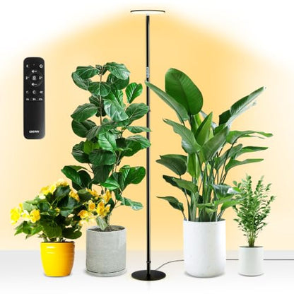 chiphy 69" Grow Lights, 40W Full Spectrum Plant Light for Indoor Plants - color: 2300-6500K, 4/8/12 Timer, Remote