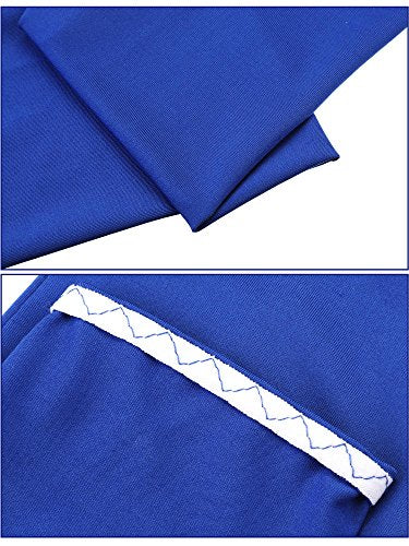 Mudder 9 Pairs UV Protection Arm Sleeves Cooling Ice Silk Sun Sleeves - color: Blue