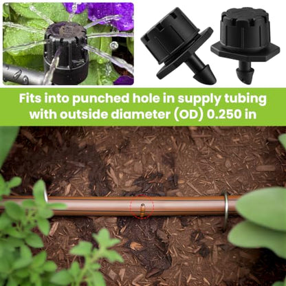 Adjustable Drip Irrigation Emitters for Raindrip 157005B,10 Pcs