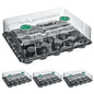 homenote 4 Pack 20 Cell Seed Starting Trays with 4 Vented Humidity Domes - size: 3 Inch, style: 4 Pack Seed Starter Tray+Humidity Dome