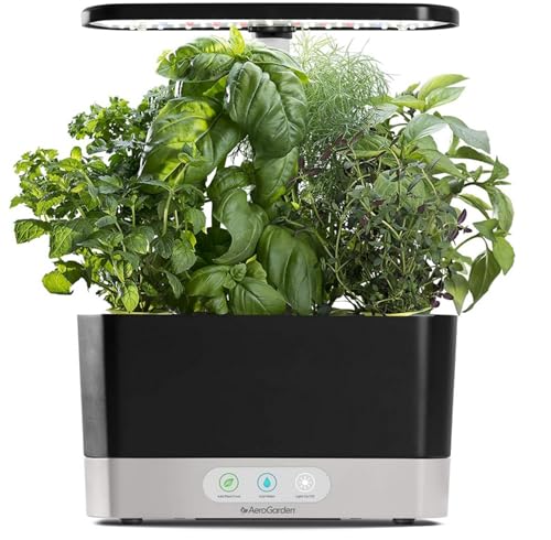 AeroGarden Harvest Indoor Garden Hydroponic System with LED Grow Light - color: Black, style: Harvest