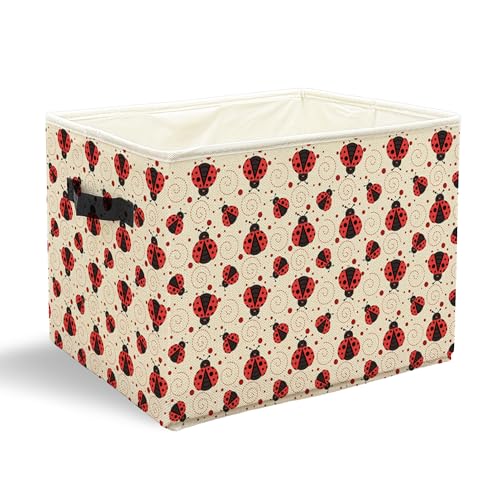 Cute Ladybug Storage Basket Bin - color: Zoon Ladybug yell