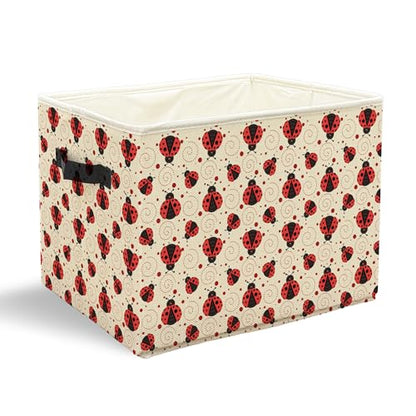 Cute Ladybug Storage Basket Bin - color: Zoon Ladybug yell
