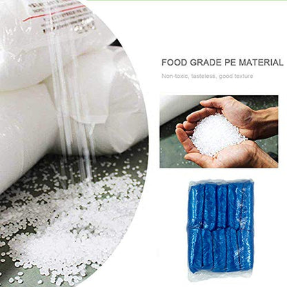 Disposable Arm Sleeves Covers, PeSandy 100pcs Waterproof PE Oversleeves Covers - color: Blue