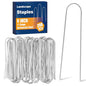 Whonline 200 Pack Landscape Staples, 6 Inch Round-top Garden Stakes - color: 6 Inch/Round Top-200 Pcs