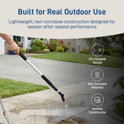 Orbit Telescoping Gutter Cleaning Wand, Silver - 58543