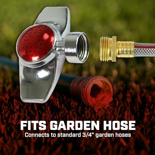 Chapin Rectangular Pattern Spot Sprinkler 2 Pack, 360 Coverage, Up to 30-Feet, Red - style: Rectangular