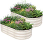 Galvanized Raised Garden Bed, 4x2x1ft, 2 Pack, Pearl White - color: Pearl White, size: 4×2×1ft (2 Packs)