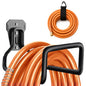 Hose Hanger Wall Mount, Garden Hose Holder Heavy Duty Metal Hose Hanger for Water Hose Storage, Rust-Resistant Outdoor Organizer for Garden, Garage, Yard & Fence, Includes Storage Strap, 1 Pack - size: 1‑Pack