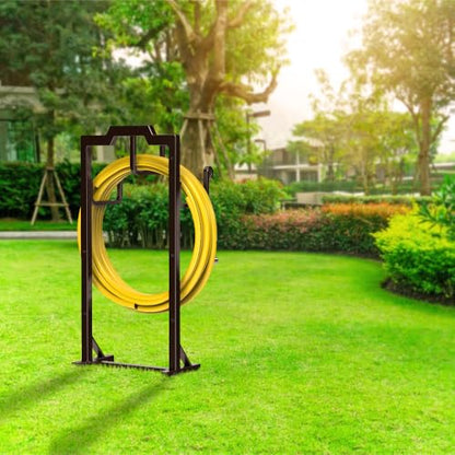 Skycarper Garden Hose Reel Holder Water Hose Hanger Organizer Stand,Bronze